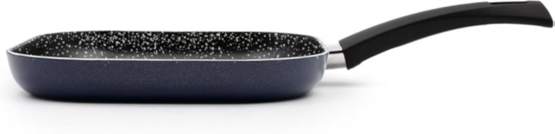 Celar Aluminum Lady Blue Square Grill Pan, 26 cm Diameter, Induction + Gas Stove, Made In Portugal